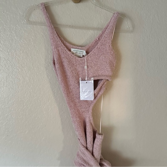 New Asta Allegra mini cutout dress pink size XS - Picture 15 of 16